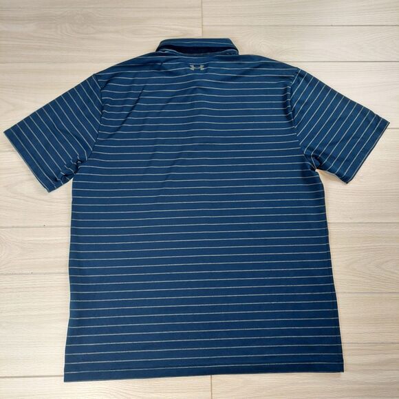 Lot of 2 Under Armour The Playoff Polo Shirt Mens Large‎ Blue Golf Performance - Picture 12 of 15